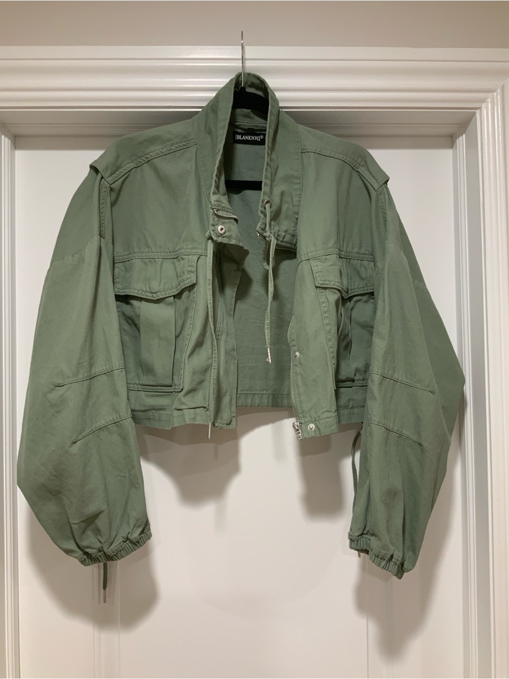 BLANKNYC Cuffed Jacket Travel Womens Military Coat